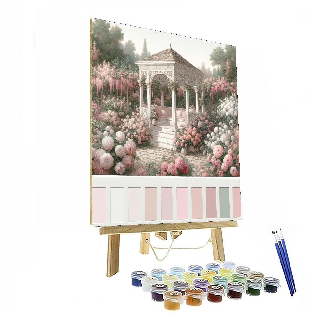 Romantic Garden Pavilion Paint By Numbers