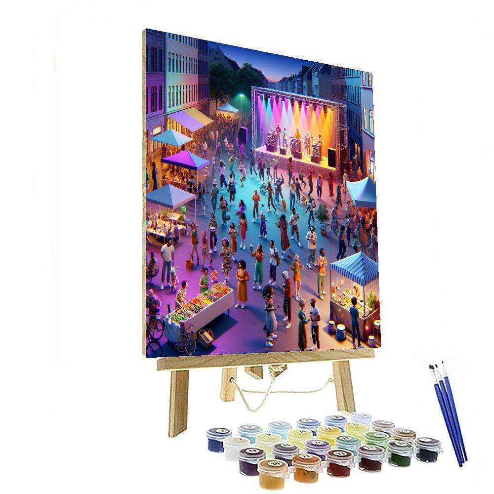 Copenhagen Distortion - Copenhagen, Denmark Numbered Painting Kits