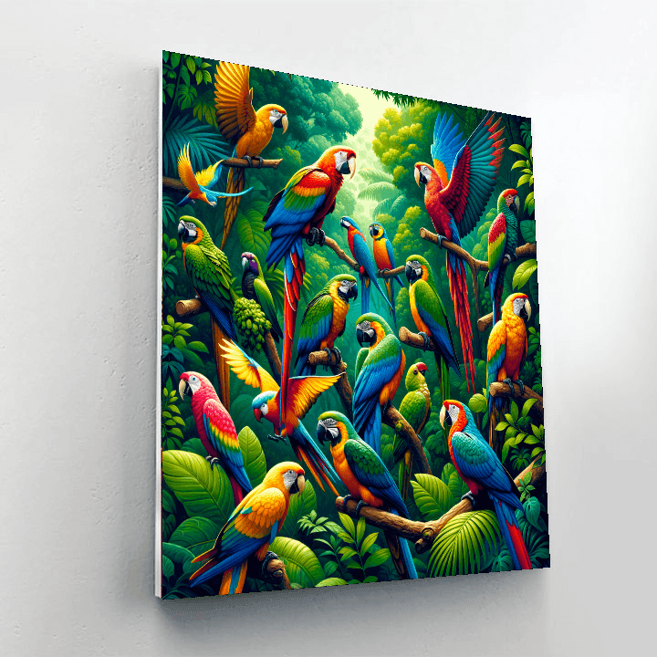 Exotic Bird Sanctuary Paint By Number