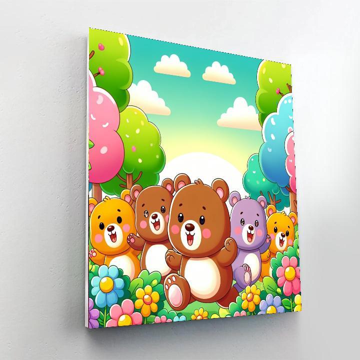 Adventurous Explorer Bears Paint By Number