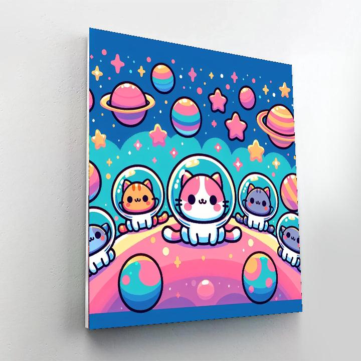 Space Kittens Paint By Number