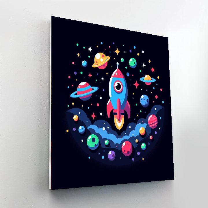 Galaxy Space Explorer Paint By Numbers