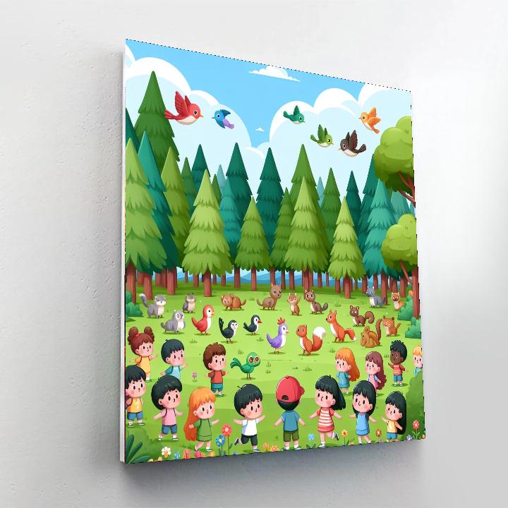 Forest Explorer's Club Painting Number Kit