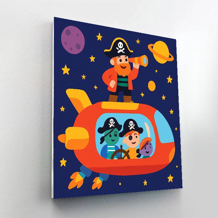 Space Pirate Odyssey Numbered Painting Kits