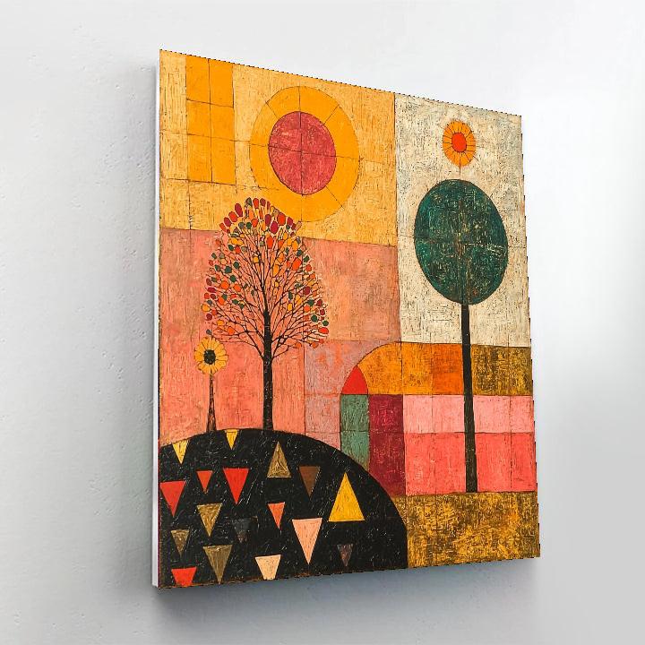 Paul Klee Inspired Garden Of Whimsical Dreams  Painting Number Kit