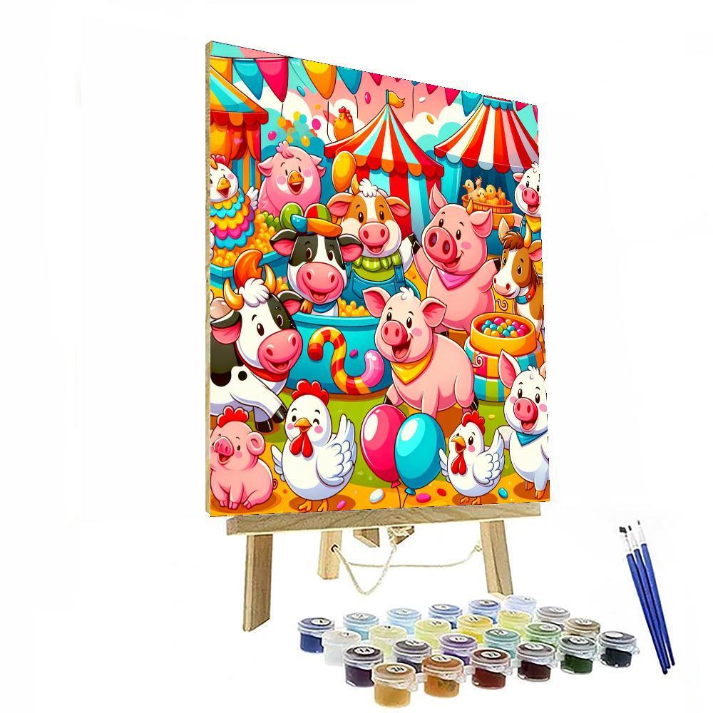 Sunny Farmyard Festival Paint By Numbers