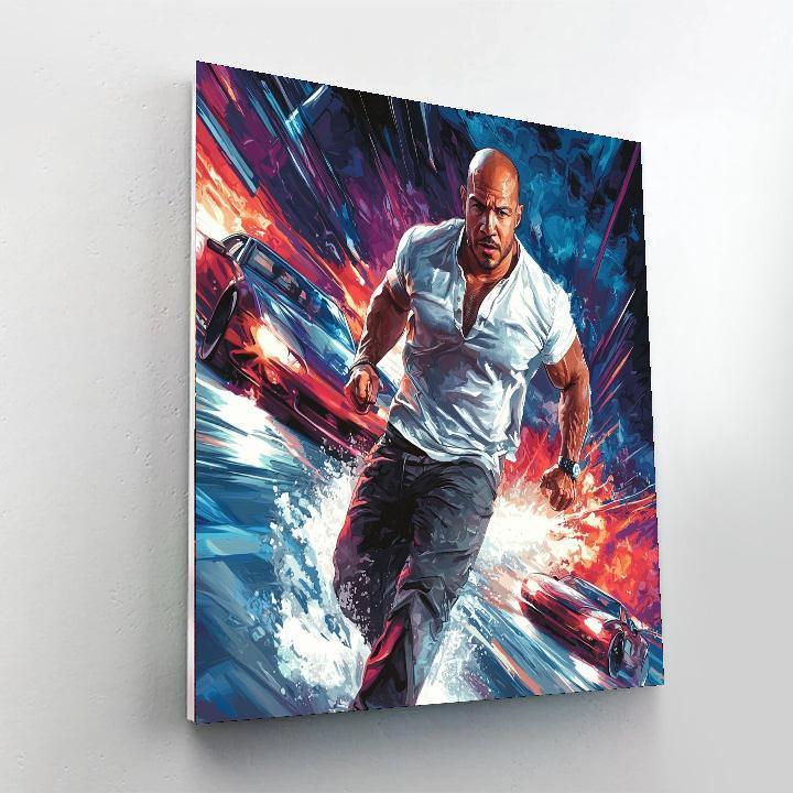 Vin Diesel: The Fast And Fearless Riddick Paint By Color