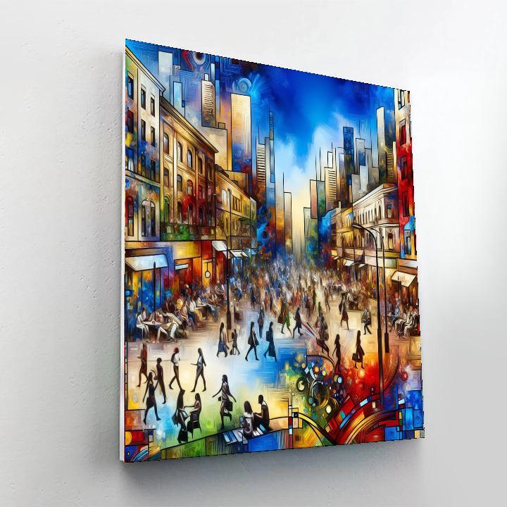 Lively City Vibes Numbered Painting Kits