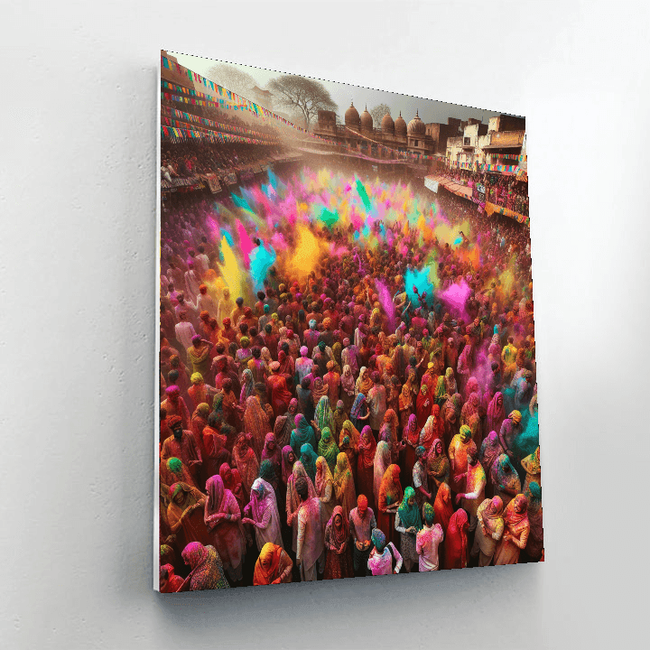 The Festival Of Colors - India Paint By Numbers Kits