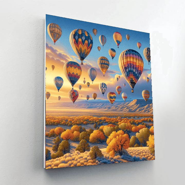 Albuquerque International Balloon Fiesta Paint By Color