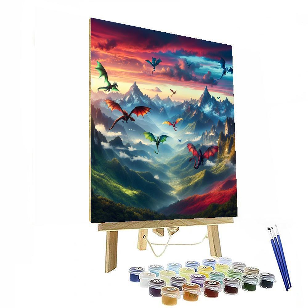 Epic Dragon Adventure Paint By Numbers Kits