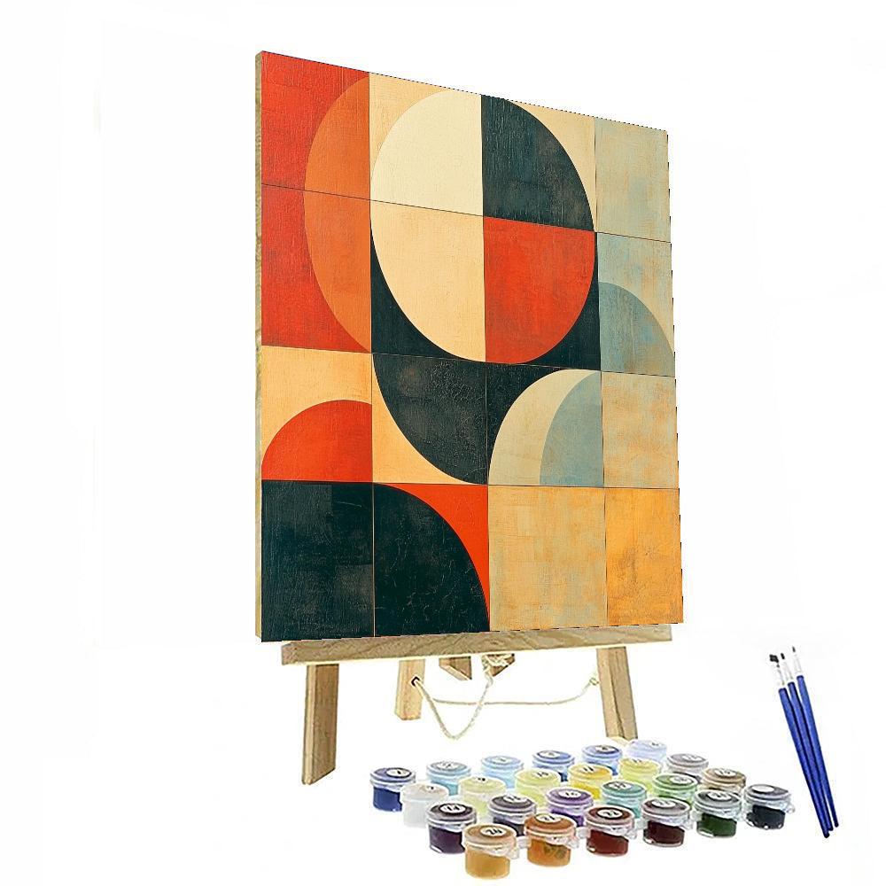 Kazimir Malevich Inspired Serene Abstraction  Paint By Color