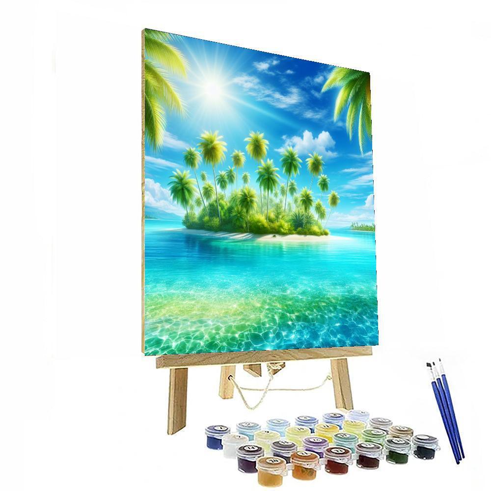 Tropical Island Bliss Numbered Painting Kits