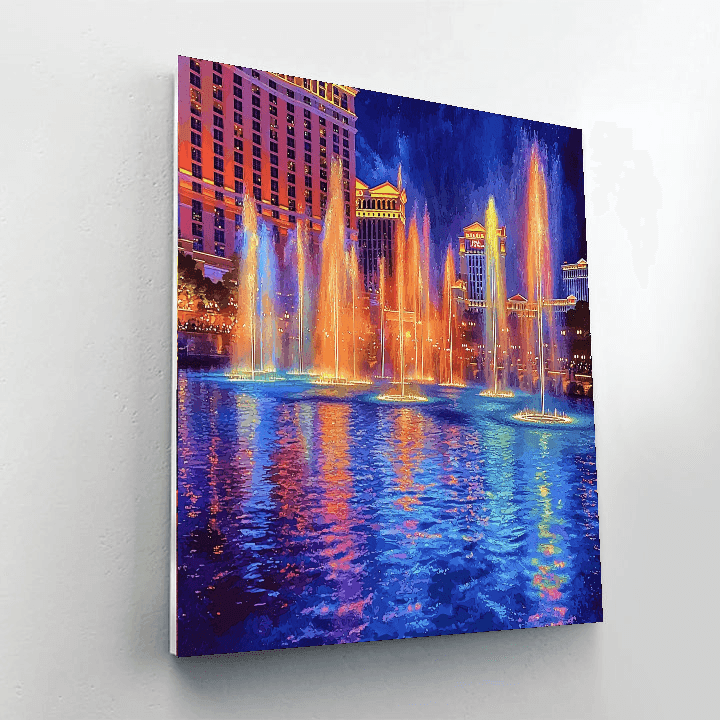 Bellagio Fountains Paint By Numbers