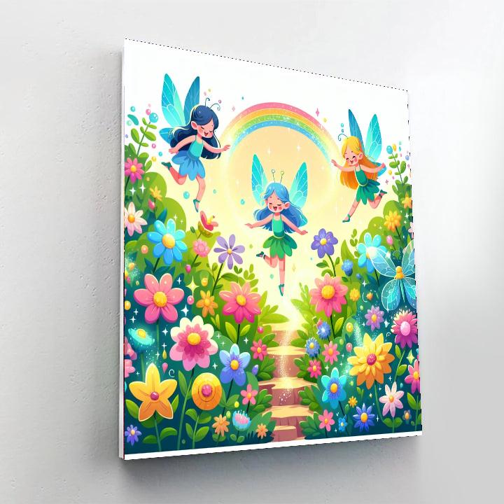 Garden Fairy Frolic DIY Paint By Numbers