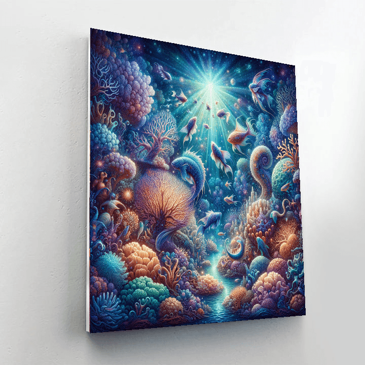 Enchanted Ocean Wonderland Paint By Numbers Art