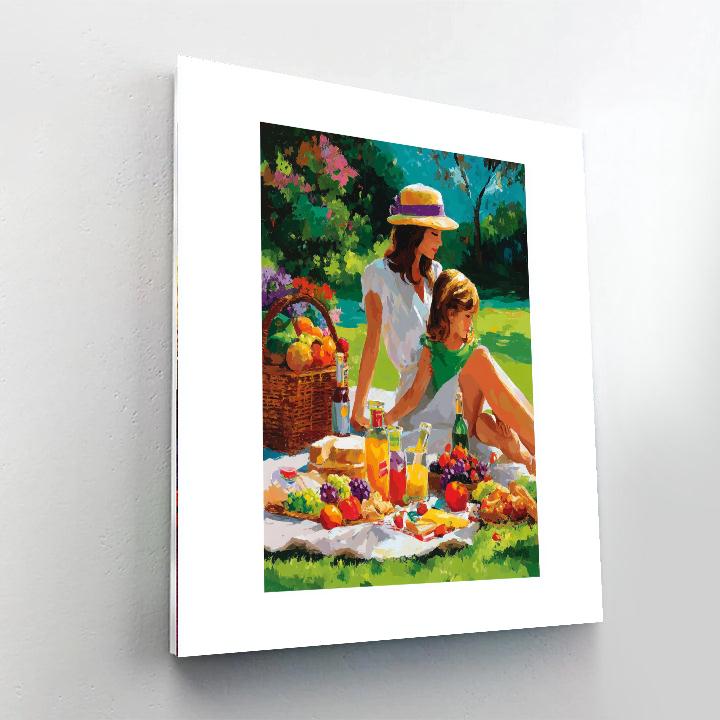 A Magical Family Picnic Paint By Color