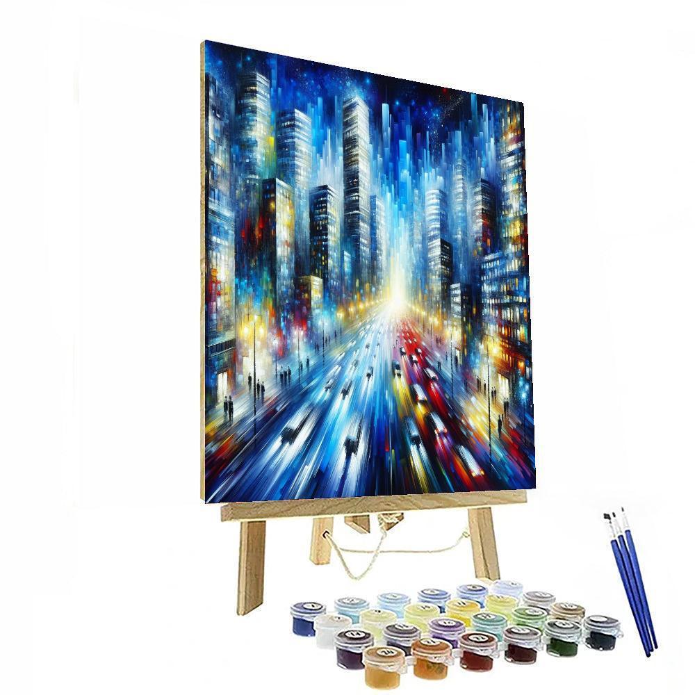 Dynamic Urban Vibes Paint By Numbers Art