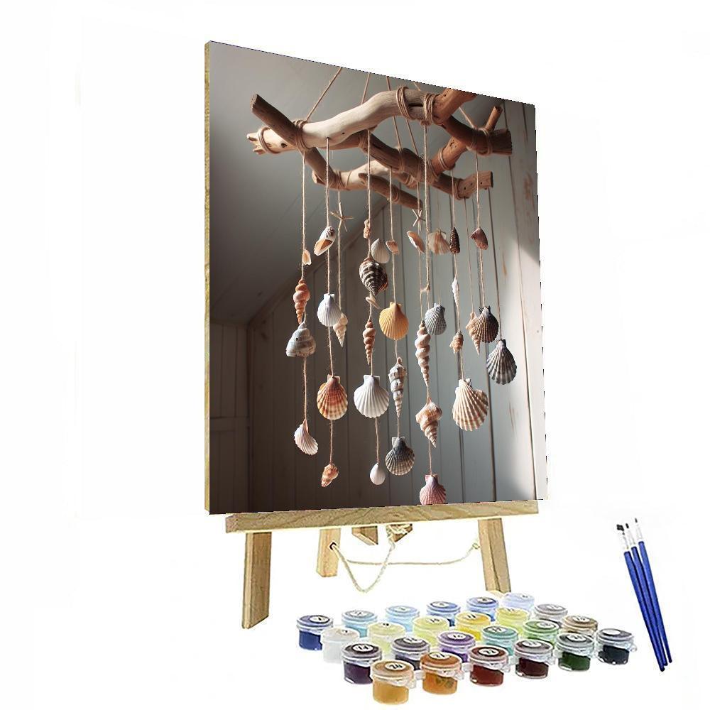 Ocean Driftwood Mobile Painting Number Kit