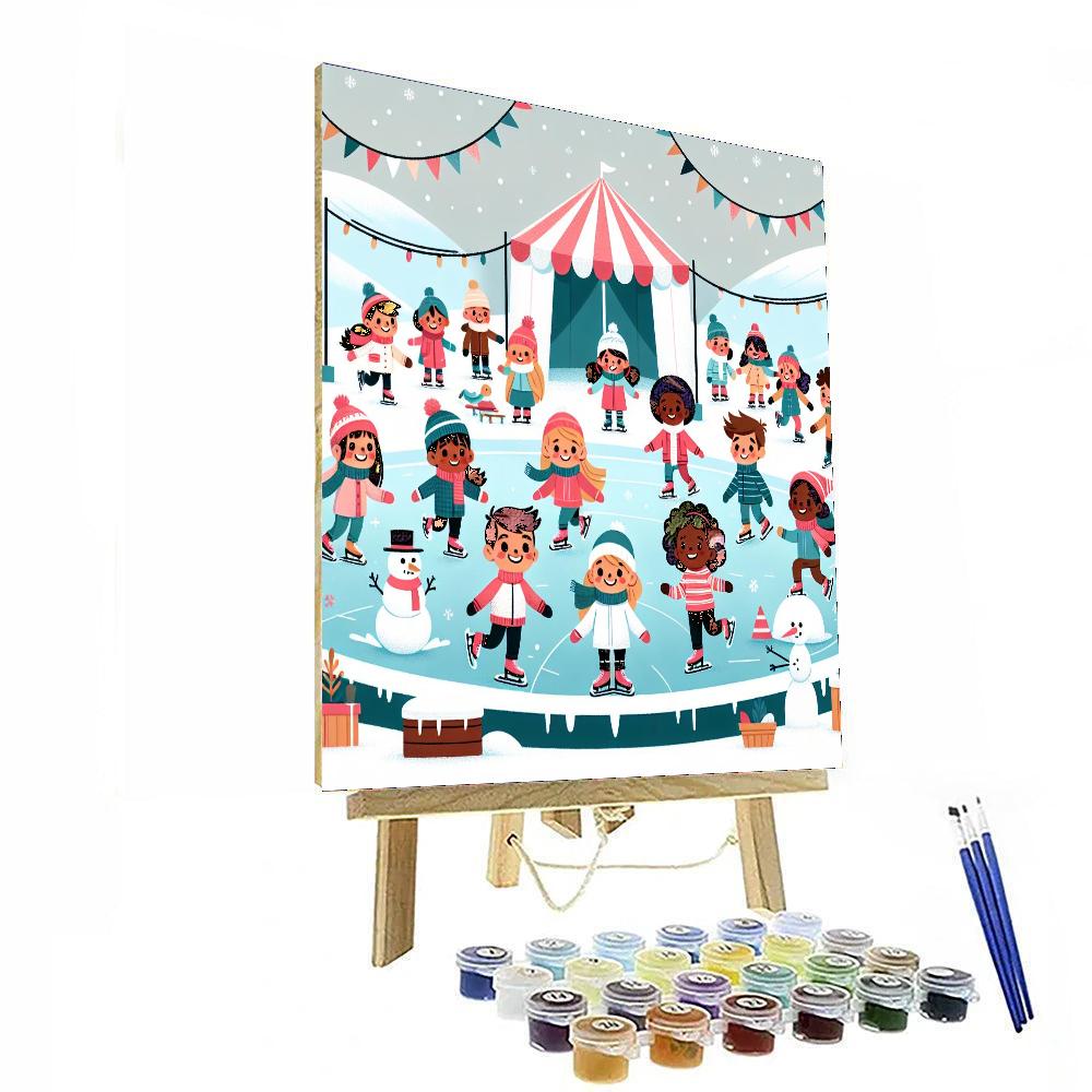 Whimsical Winter Festival Number Painting