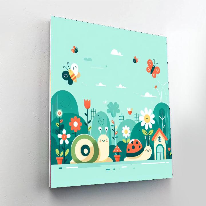 Garden Friends Delight DIY Paint By Numbers