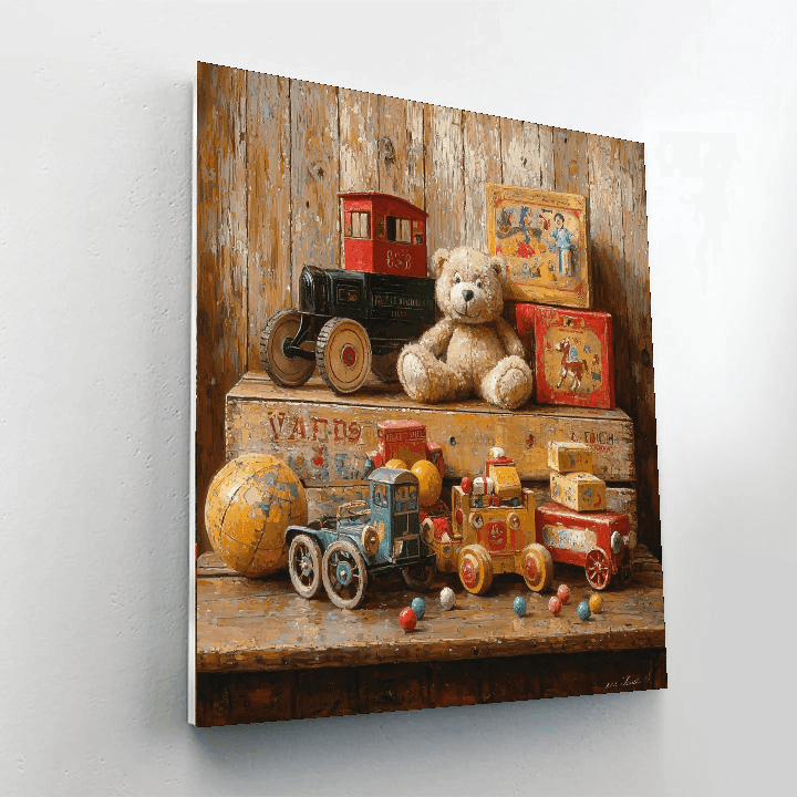 Norman Rockwell Inspired Vintage Treasures  Paint By Color