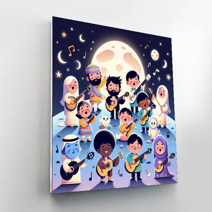 Magical Moonscape Melody Paint By Numbers