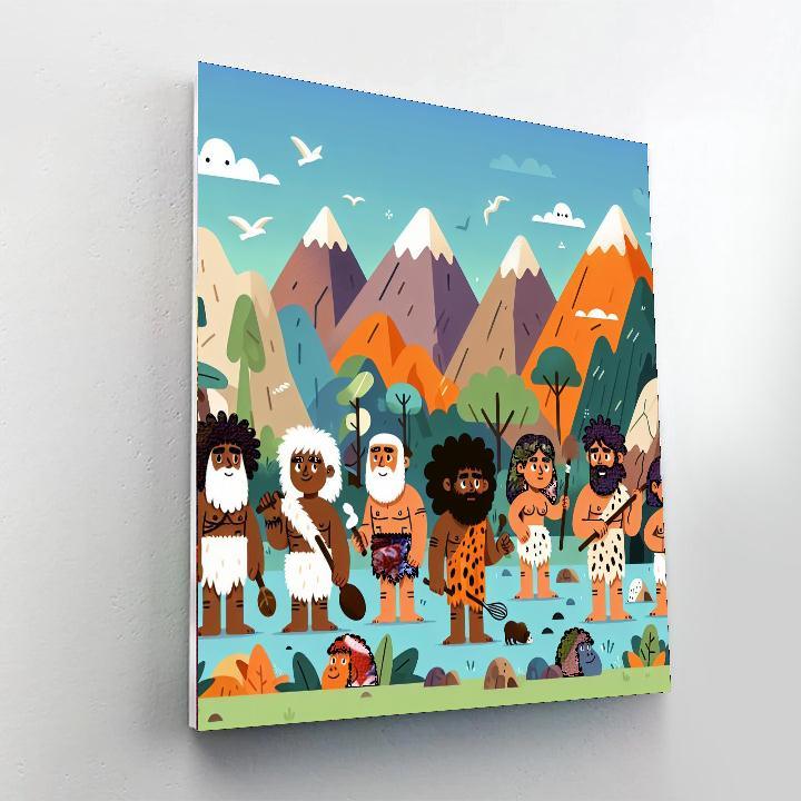Caveman Discovery Adventure Paint By Numbers