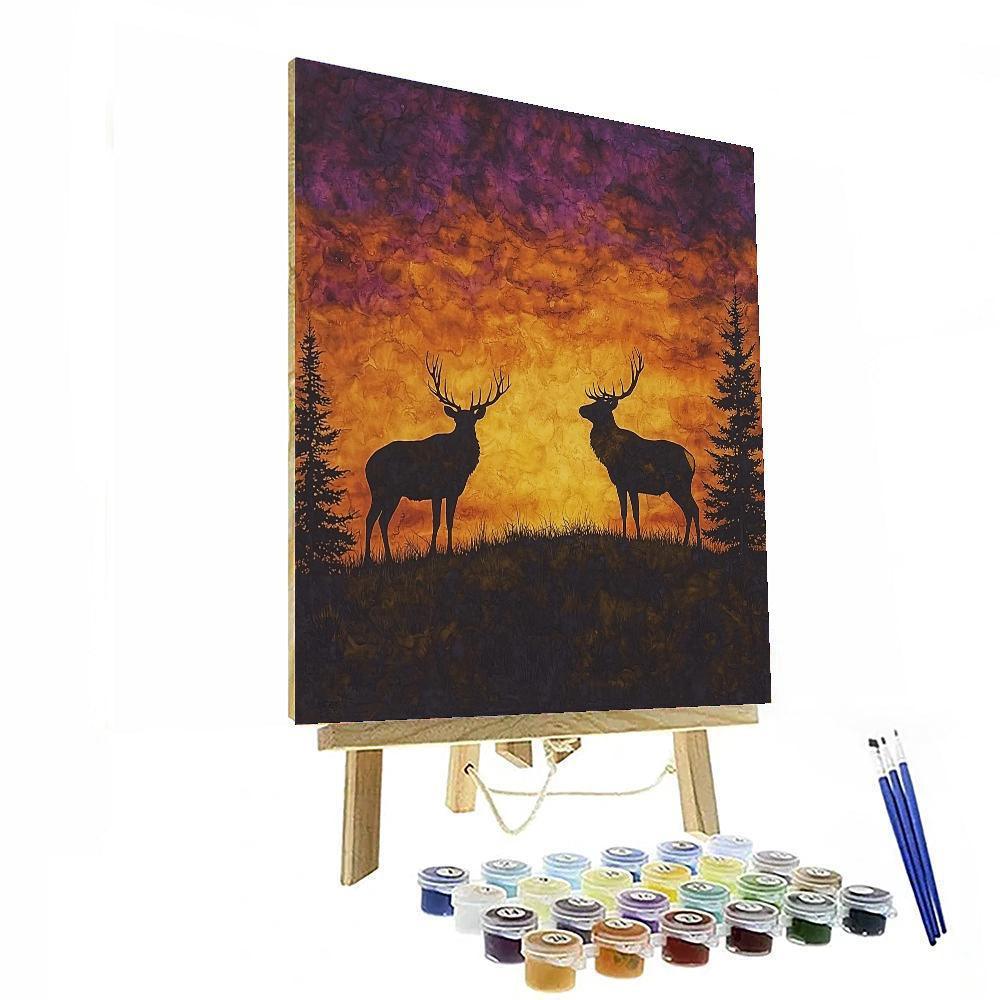 Sir Edwin Landseer Inspired Majestic Silhouettes Of The Wild  Paint By Color