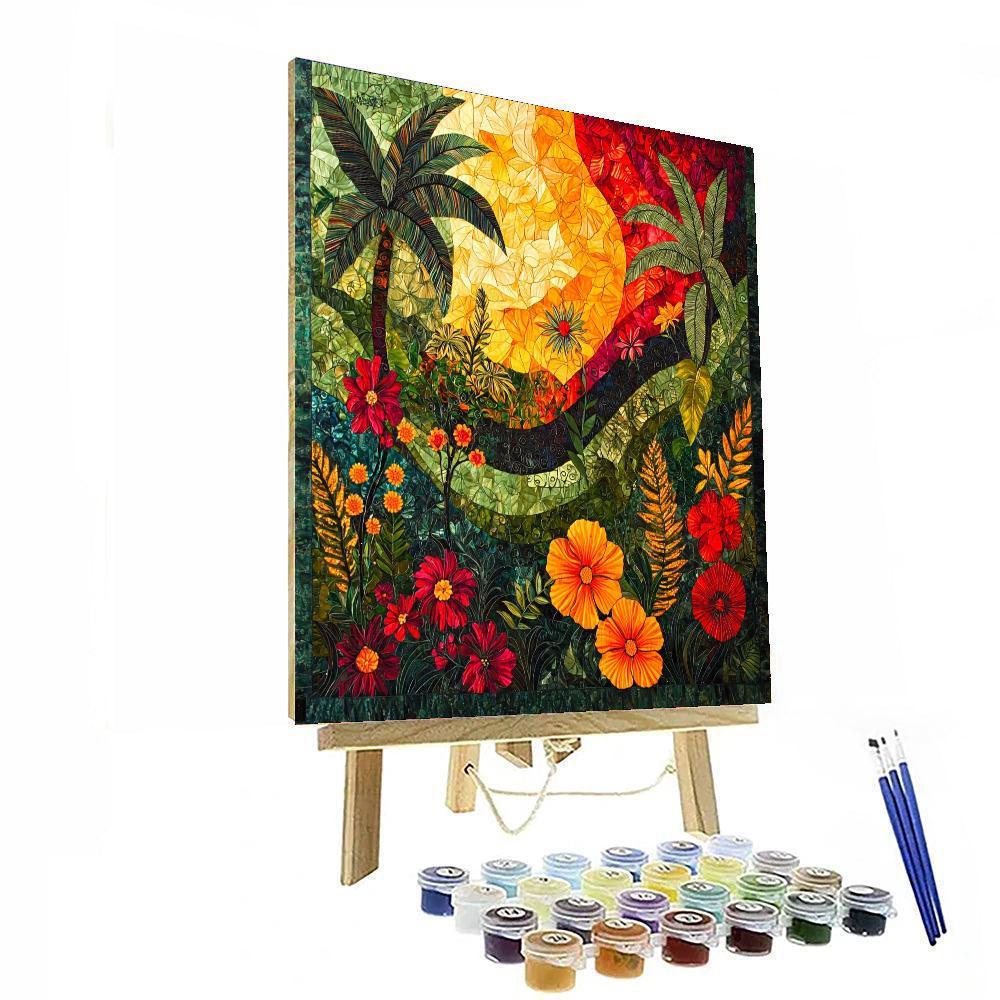 Frida Kahlo Inspired Nature's Soul Reflection  Painting By Numbers Kit