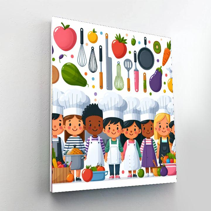 Culinary Kids Kitchen DIY Paint By Numbers