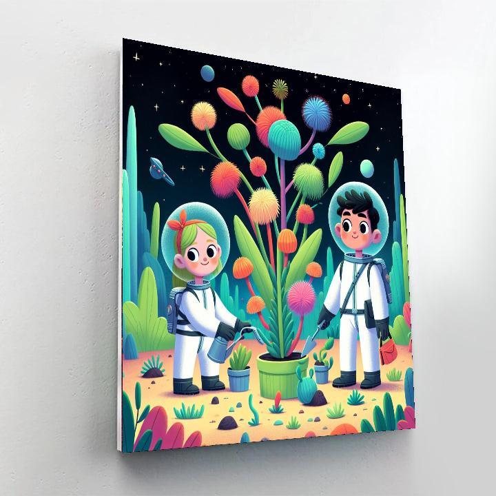 Galactic Gardening Painting Number Kit