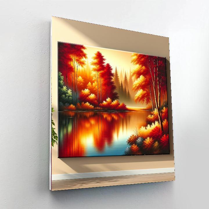Charming Autumn Reflections Paint By Color