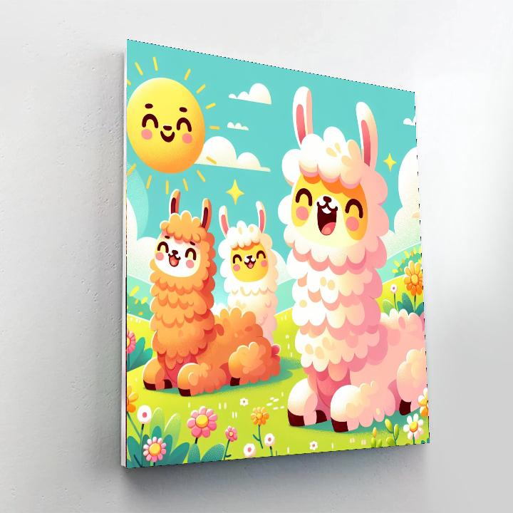 Laughing Llamas Numbered Painting Kits