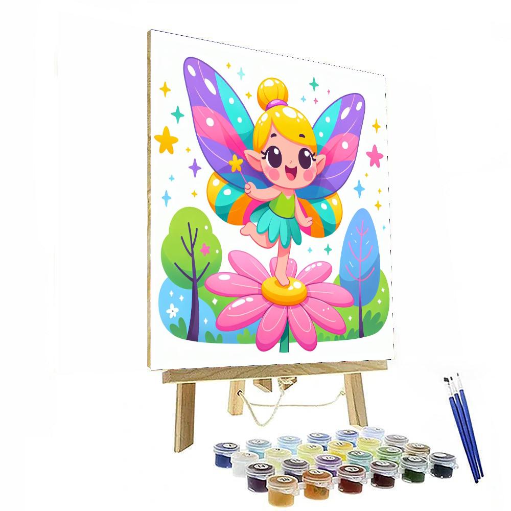 Happy Fairy Number Painting