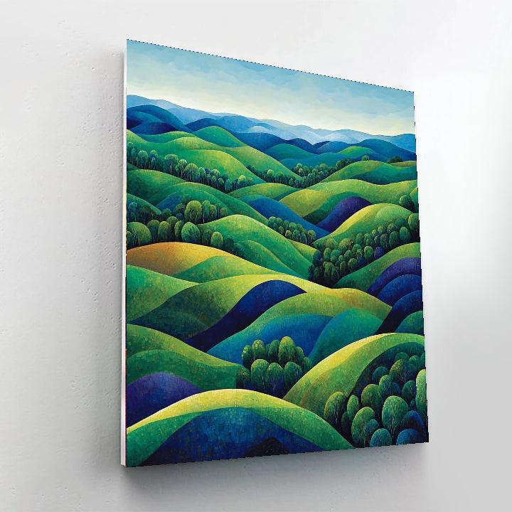 Paul Cézanne Inspired Cascading Colors Of Nature  Paint By Numbers Kits