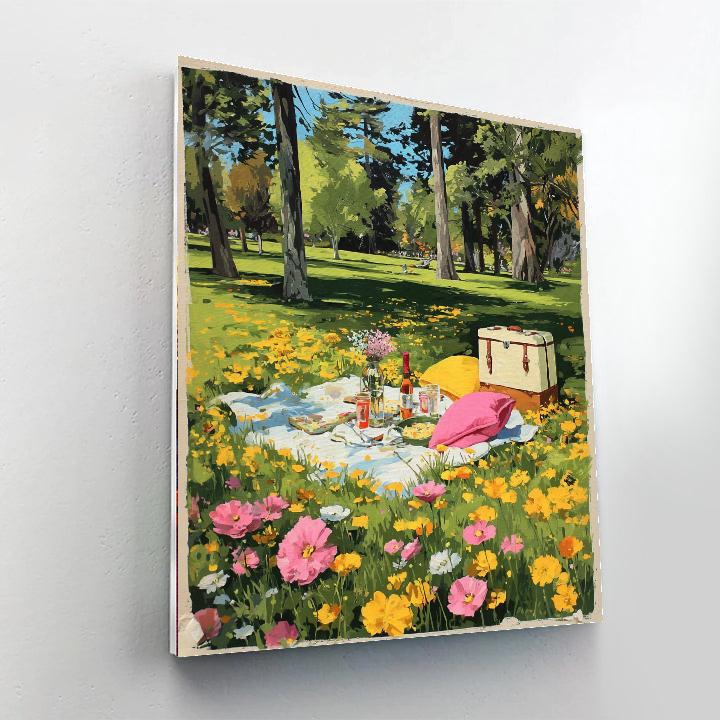 Springtime Picnic Serenade Painting Number Kit