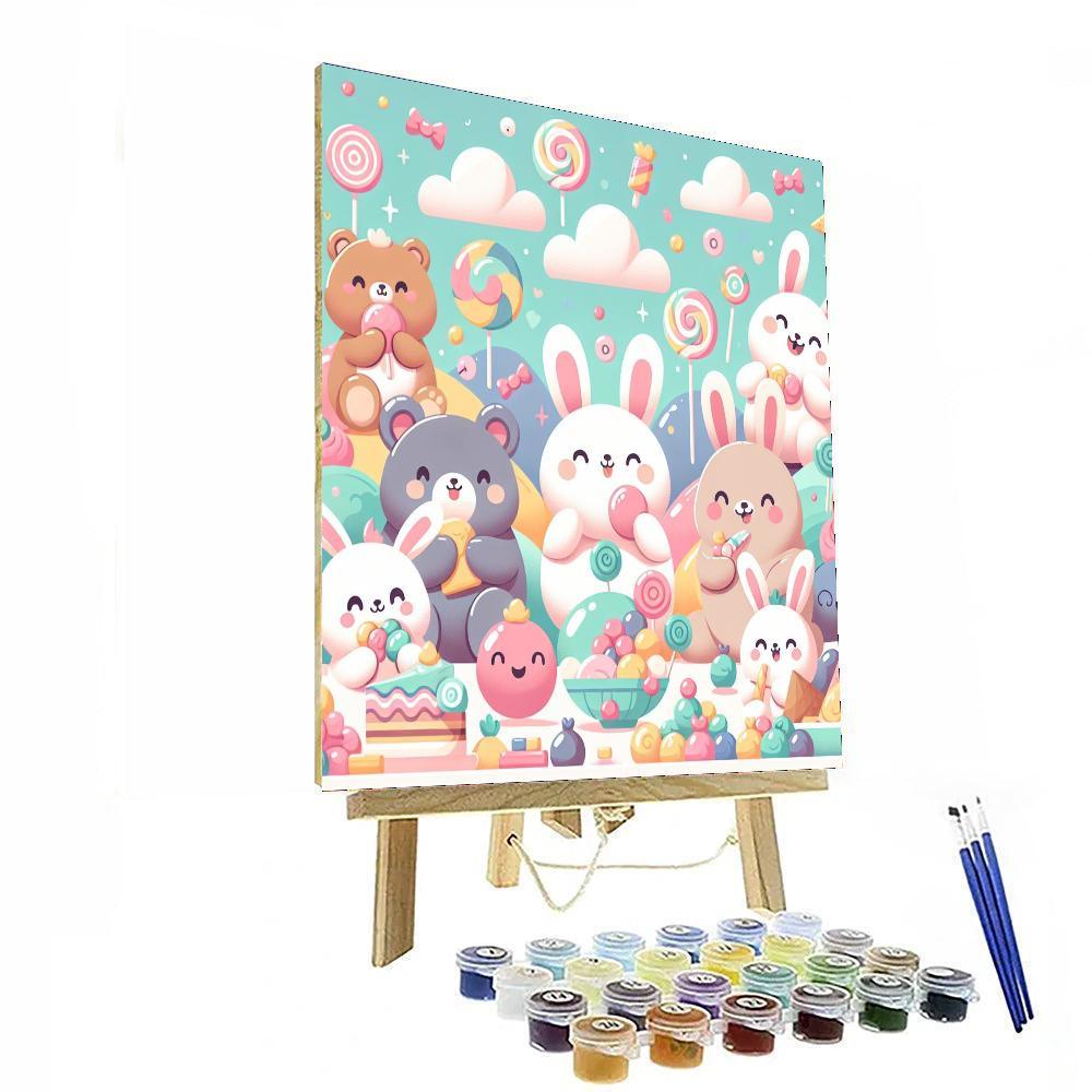 Bubblegum Pals Painting Number Kit