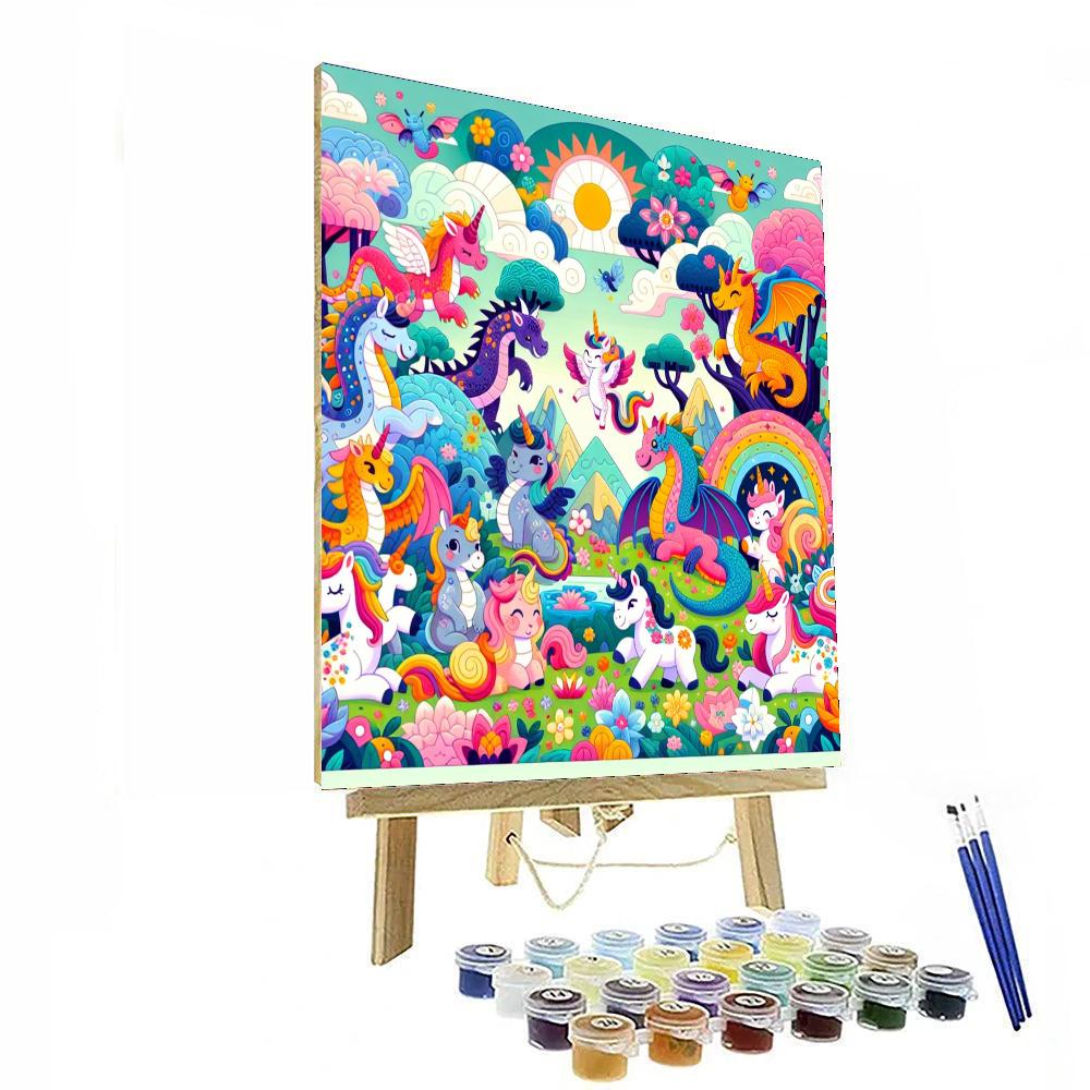 Fantasy World Of Animals Number Painting