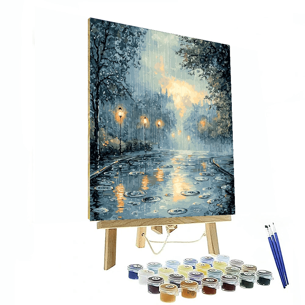 Klimt Inspired Rainy Day Reflections - DIY Painting By Numbers Kit