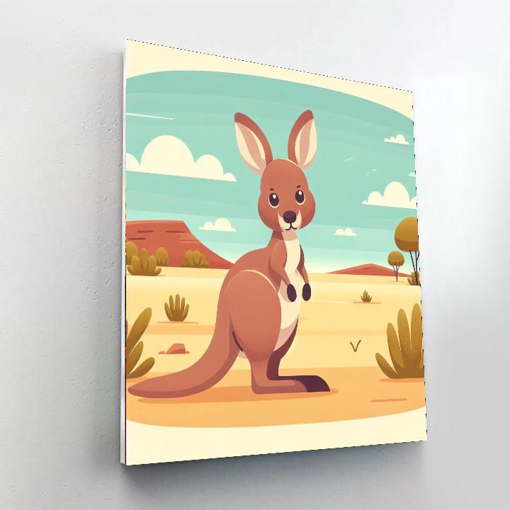 Witty Wallaroo Paint By Numbers Art