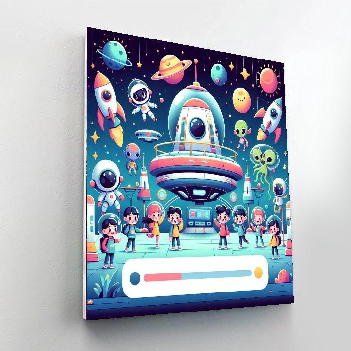 Space Station Quest Paint By Color