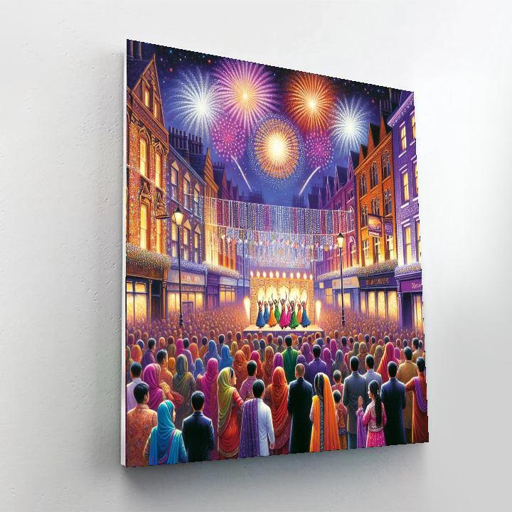 Diwali In Leicester Number Painting