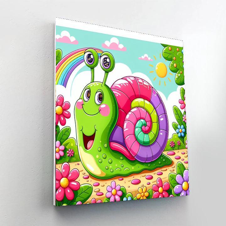 Curious Snail Buddy DIY Paint By Numbers