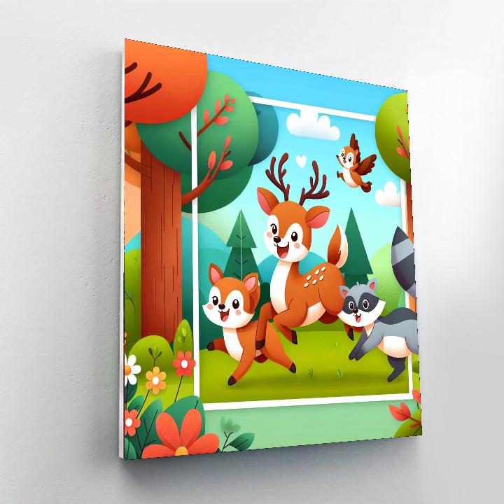 Forest Fun Adventure DIY Paint By Numbers