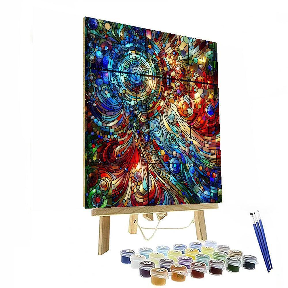 Stained Glass Reverie Numbered Painting Kits