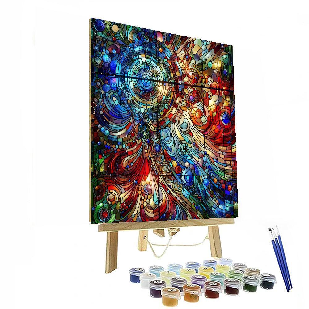 Stained Glass Reverie Numbered Painting Kits