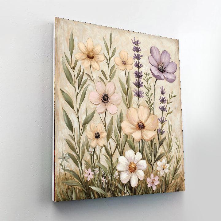 Leonardo Da Vinci Inspired Dreams In Flora  DIY Paint By Numbers