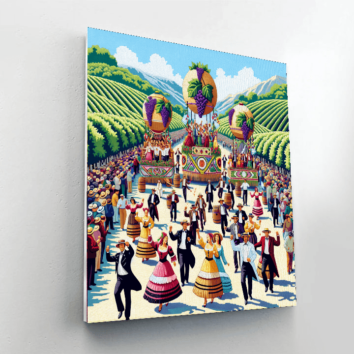 Grape Harvest Festival - Mendoza, Argentina Painting By Numbers Kit