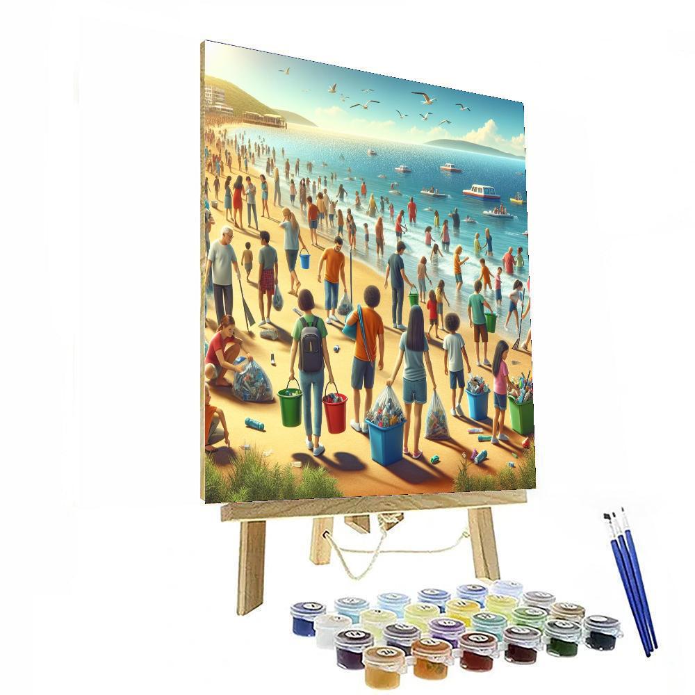 The Great British Beach Clean - Nationwide Paint By Numbers